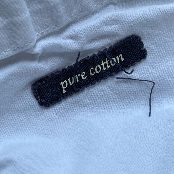 SUITSUPPLY Men's EU 52 Flat Front Trousers Pure Cotton Tapered Chino Pants White - Picture 11 of 12